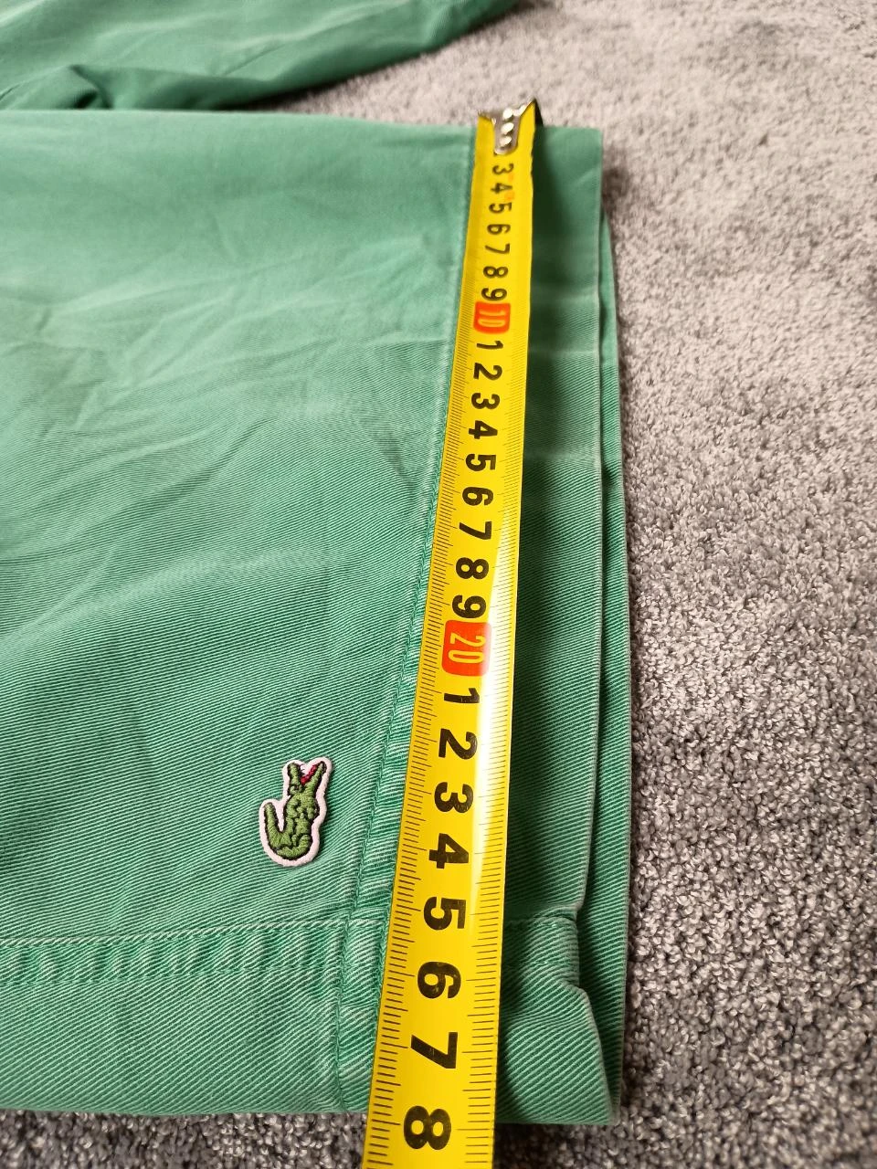 Lacoste Shorts Verde Chino Clássico Preppy Old Money 2000s – photo 12